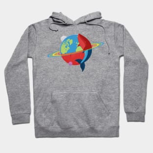 Whale from another planet Hoodie